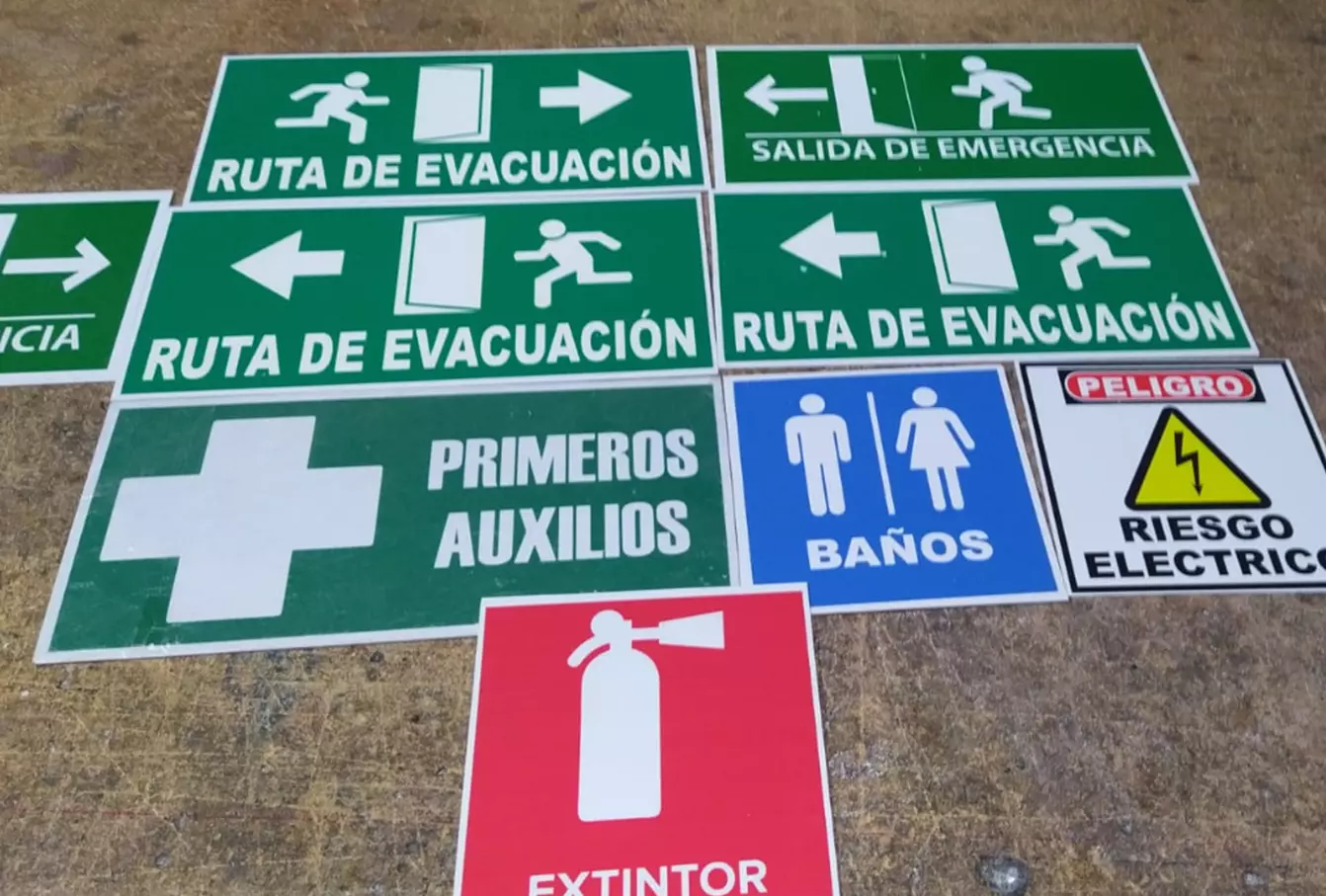 Señales en Poliestireno e Impresión